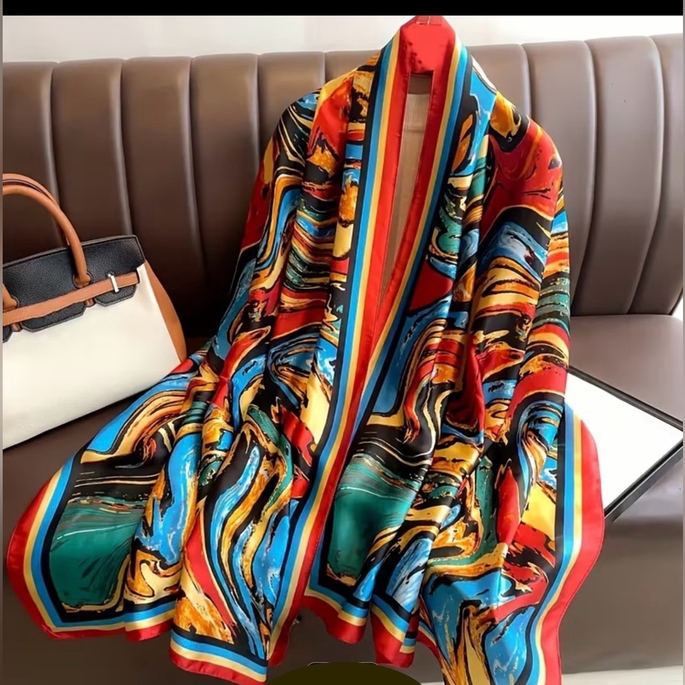 Vibrant Multicolor Scarf - Picture 3 of 5